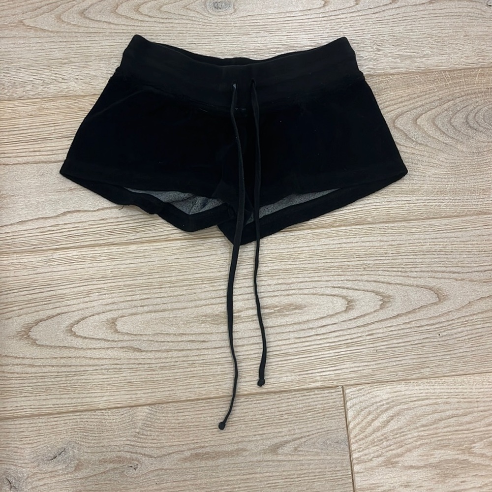 Black Solid Terry Short